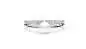 Mobile Preview: Eleganter Ring mit weißer Perle und parallelem Zirkoniaring, 925er rhodiniertes Silber, Gaura Pearls, Estland